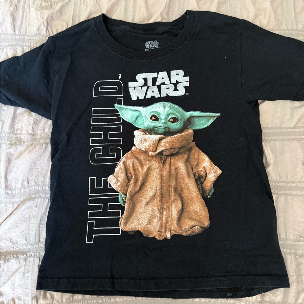 Star Wars Black Tee with The Child Design
